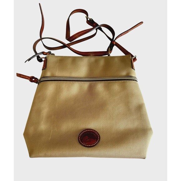 Dooney & Bourke Nylon Khaki Crossbody Shoulder Strap Bag - Picture 1 of 8